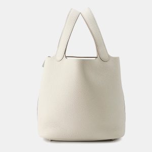 Hermes Picotin Lock 22 Beton Taurillon Clemence Leather Shoulder Bag, Tote Handbags - Luxury Closet catalog
