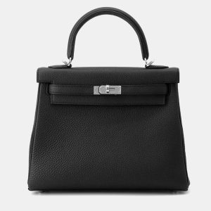 Hermes Kelly Retourne 25 Black Togo Leather Top Handle Bag, Satchels - Luxury Closet catalog