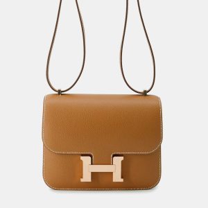 Hermes Constance III Miroir Gold Epsom Mini Shoulder Bag, Handbags - Luxury Closet catalog