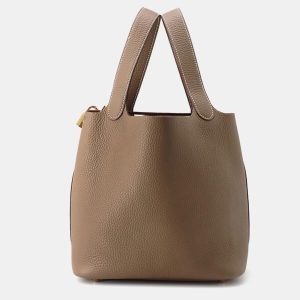 Hermes Picotin 22 Padlock Etoupe Taurillon Clemence Handbag, Tote Handbags - Luxury Closet catalog