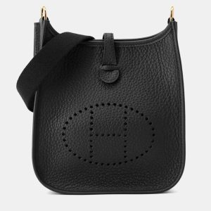 Hermes Evelyne Amazon TPM Black Taurillon Clemence Leather Shoulder Bag, Tote Handbags - Luxury Closet catalog