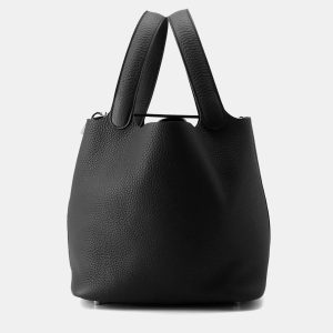 Hermes Picotin Lock 22 Black Taurillon Clemence Leather Bag, Tote Handbags - Luxury Closet catalog