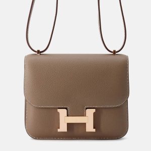 Hermes Constance III Miroir Mini Etoupe Epsom Shoulder Bag, Handbags - Luxury Closet catalog