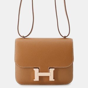 Hermes Constance III Miroir Mini Gold Epsom Shoulder Bag, Handbags - Luxury Closet catalog