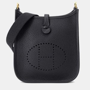 Hermes Evelyne Long TPM Caban Taurillon Clemence Crossbody Bag, Tote Handbags - Luxury Closet catalog