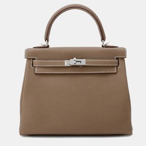 Hermes Kelly Retourne 25 Etoupe Togo Leather Handbag, Satchels - Luxury Closet catalog
