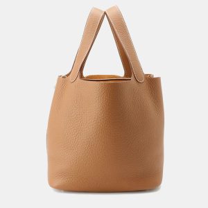 Hermes Picotin Lock 22 Gold Taurillon Clemence Leather Bag, Tote Handbags - Luxury Closet catalog