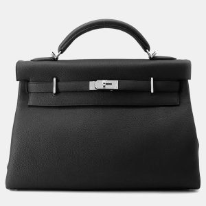 Hermes Kelly Maxi 42 Black Togo Leather Handbag, Satchels - Luxury Closet catalog