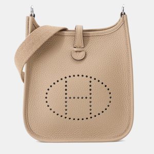 Hermes Evelyne Long TPM Beige Marfa Taurillon Clemence Bag, Tote Handbags - Luxury Closet catalog