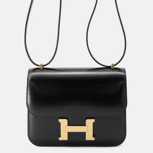 HERMES Constance 3 Miroir Black Box Calf Leather Size Mini, Handbags - Luxury Closet catalog