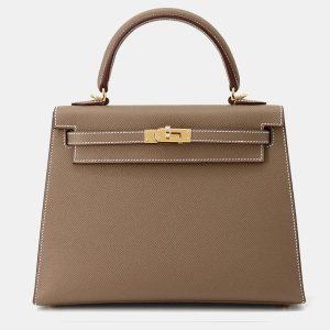 Hermes 25 Kelly Sellier Etoupe Epsom Bag, Satchels - Luxury Closet catalog