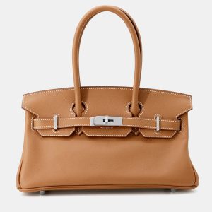 Hermes 29 Shoulder Birkin Gold Evercolor Bag, Tote Handbags - Luxury Closet catalog
