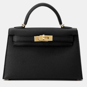 Hermes Mini Kelly 2 Black Epsom Bag, Satchels - Luxury Closet catalog