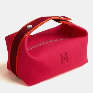 Hermes Bride-a-Brac case small Hibiscuss Canvas handbag, Satchels - Luxury Closet