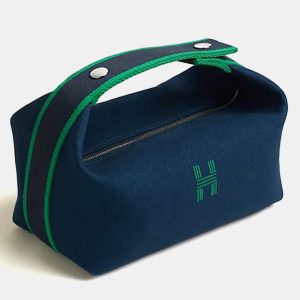 Hermes Bride-a-Brac case small Marine Canvas handbag, Satchels - Luxury Closet