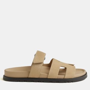 Hermes Chypre Sandal Size 36 Beige Lin Calfskin, Sandals - Luxury Closet catalog
