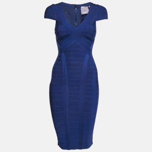 Herve Leger Cobalt Blue Bandage Knit Jersey Layton Dress XS, Dresses - Luxury Closet catalog