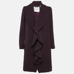 INGIE Paris Purple Wool Long Coat M, Coats & Jackets - Luxury Closet