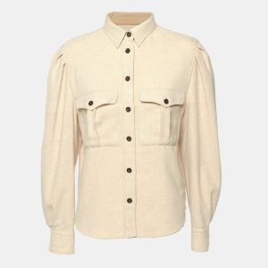 Isabel Marant Etoile Beige Wool Blend Shirt L, Shirts & Tops - Luxury Closet catalog