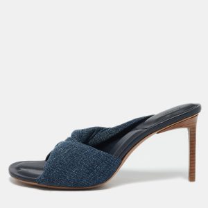 Jacquemus Blue Denim La Banana Slide Sandals Size 40, Sandals - Luxury Closet