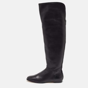 Jimmy Choo Black Leather Knee Length Boots Size 36, Boots - Luxury Closet catalog