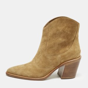Jimmy Choo Brown Suede Pointed Toe Ankle Length Boots Size 36, Boots - Luxury Closet catalog