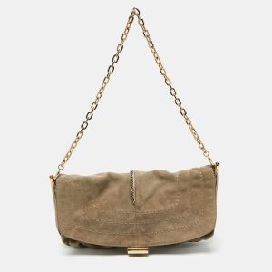 Jimmy Choo Beige Suede and Leather Flap Shoulder Bag, Shoulder Bags - Luxury Closet catalog