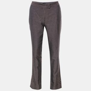 Joseph Black & Burgundy Cravatte Jacquard Duke Trousers M, Clothing - Luxury Closet catalog