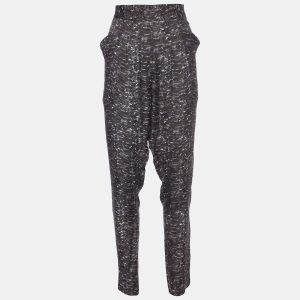 Joseph Grey Water Reptile Print Silk Trousers M, Clothing - Luxury Closet catalog