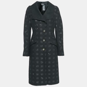 Just Cavalli Black Embellished Wool Blend Long Coat S, Coats & Jackets - Luxury Closet catalog