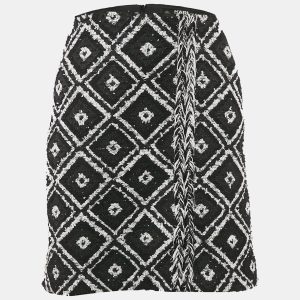 Karl Lagerfeld Black Tweed Mini Skirt S, Skirts - Luxury Closet