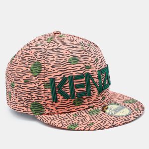 Kenzo Pink Print Cotton New Era 59 Baseball Cap Size 61.5, Luggage Accessories - Luxury Closet