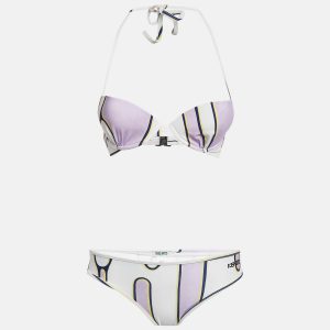 Kenzo Light Purple Printed Jersey Push-Up Bikini M, Clothing - Luxury Closet
