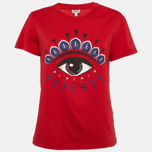 Kenzo Red Logo Tiger Print Crew Neck T-Shirt L, Shirts & Tops - Luxury Closet