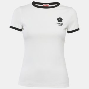 Kenzo White Logo Applique Cotton Knit Top XS, Shirts & Tops - Luxury Closet catalog