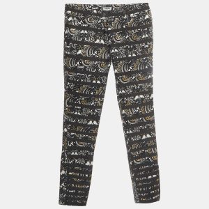 Kenzo Black 'The Eye' Print Gabardine Stripe Applique Trousers M, Clothing - Luxury Closet catalog