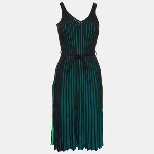 Kenzo Black/Multicolor Rib Knit Jersey Two-Toned Sleeveless Dress XS, Dresses - Luxury Closet catalog