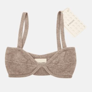 Khaite Grey  Eda Knitted Cashmere Bralette Top XS, Shirts & Tops - Luxury Closet catalog