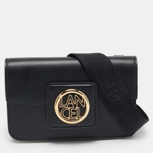 Lancel Black Leather Roxane Crossbody Bag, Handbags - Luxury Closet