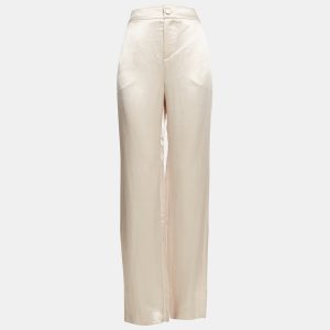 Lanvin Cream Satin Wide-Leg Trousers XL, Clothing - Luxury Closet catalog