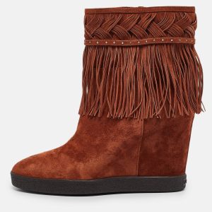 Le Silla Brown Suede Ankle Length Boots Size 38, Boots - Luxury Closet catalog