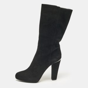 Le Silla Black Suede Calf Length Boots Size 41, Boots - Luxury Closet catalog
