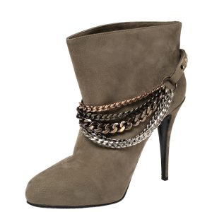 Le Silla Grey Nubuck Leather Ankle Boots Size 40, Boots - Luxury Closet catalog