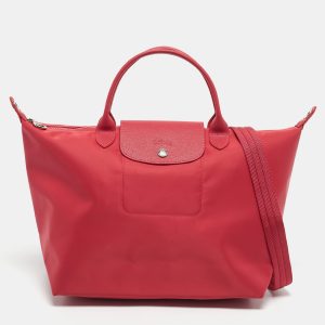 Longchamp Red Nylon Medium Le Pliage Tote, Tote Handbags - Luxury Closet catalog