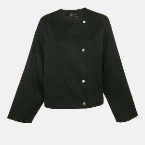 Loro Piana Black Chewe Double Cashmere Coat S, Coats & Jackets - Luxury Closet