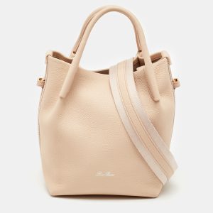 Loro Piana Beige Leather Small Bale Shoulder Bag, Shoulder Bags - Luxury Closet catalog