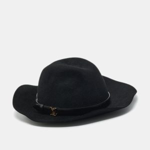Louis Vuitton Black Rabbit Felt In Love Fedora Hat M, Apparel & Accessories - Luxury Closet catalog