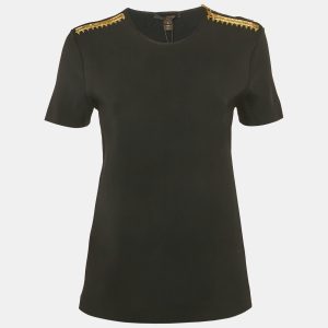 Louis Vuitton Black Embellished Jersey Top S, Shirts & Tops - Luxury Closet catalog