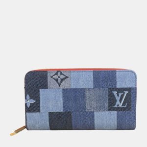 Louis Vuitton Blue Canvas Monogram Zippy Wallet, Wallets & Money Clips - Luxury Closet