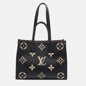 Louis Vuitton Black/Beige Monogram Empreinte Leather Onthego MM Tote, Tote Handbags - Luxury Closet catalog